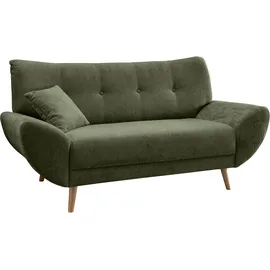 Home Affaire 2-Sitzer HOME AFFAIRE "Basta", grün, B:174cm H:82cm T:87cm, 100% Polyester, Sofas