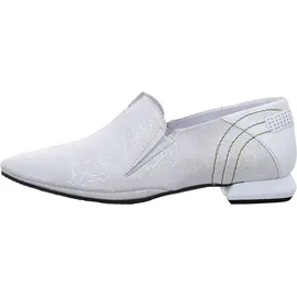 SIMEN Hochfront Slipper Damen Silber/Weiß 39