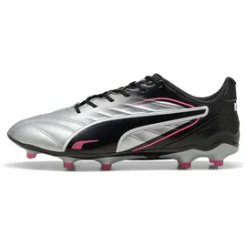 Puma King Pro FG/AG Herren Silber/Schwarz/Sun Struck/Weiß 42,5