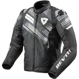 RevIt! Revit Apex TL Motorrad Textiljacke, schwarz-weiss, Größe L