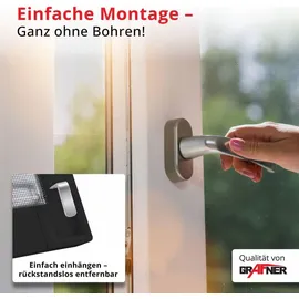 Grafner Insektenschutz Fenster 80 x 100 cm Anthrazit