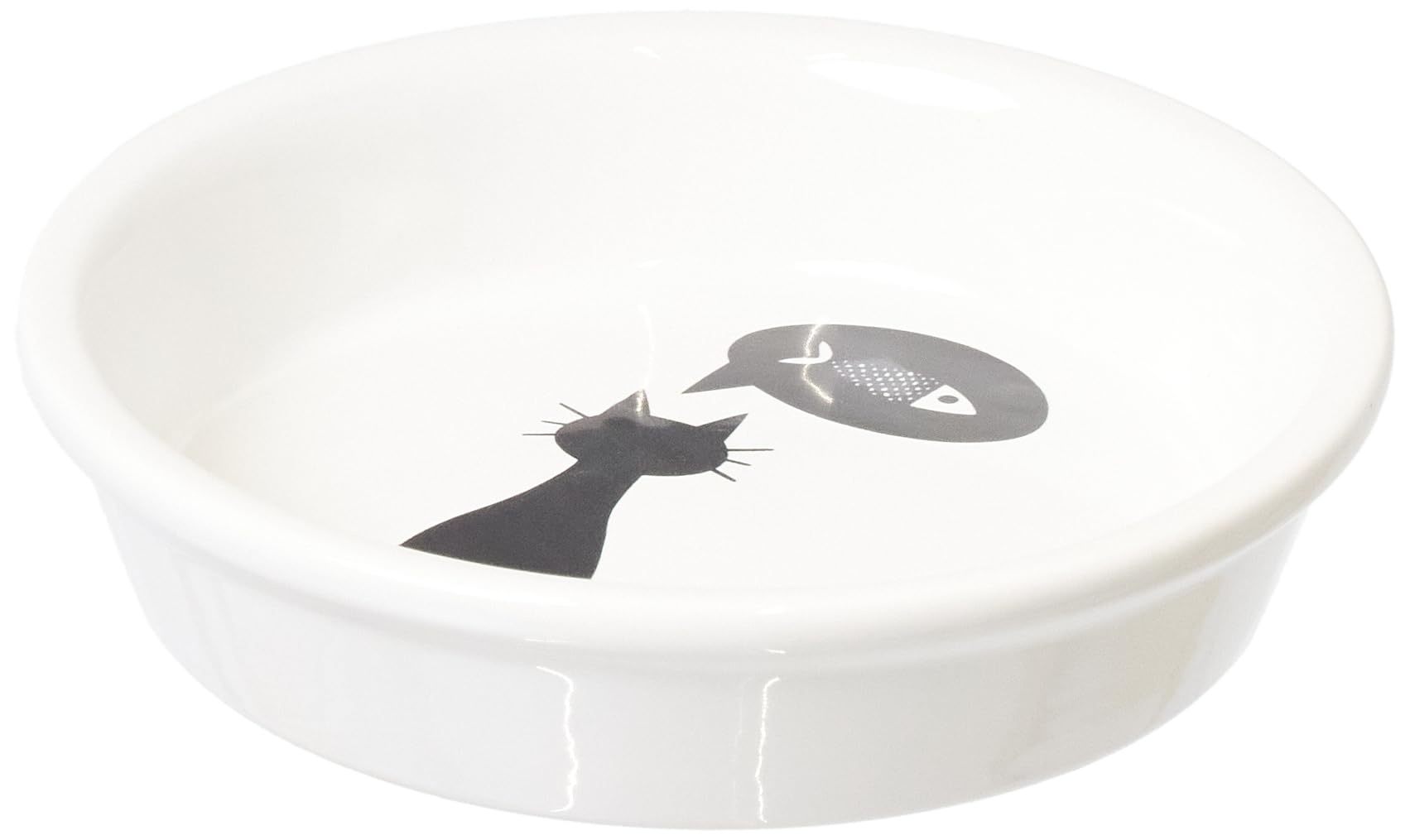 Trixie 24499 Keramiknapf, Katze, 0,25 l/ø 13 cm, weiß
