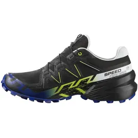 Salomon Speedcross 6 Gore-Tex Herren Black / Surf The Web / Safety Yellow 42 2/3