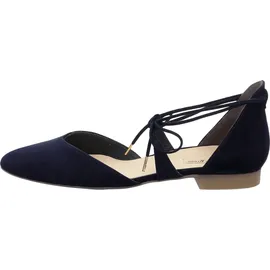 Paul Green Damen, SUPER Soft Ballerina, Frauen Riemchenballerinas,Abendschuhe,Slip-ons,Riemchen,knöchelriemchen,Ballerinen,(BLAU),39 EU / 6 UK