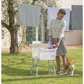 Bischof Wäschekorb mit Standteilen, Tragegriffen, ergonomische Form