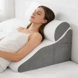Normodic Ergonomisches Keilkissen Bett, Memory Schaum, 50x50x30cm