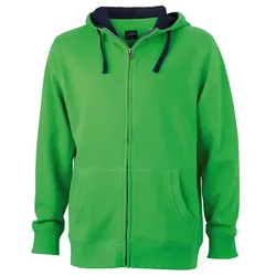 Lifestyle Kapuzen-Sweatjacke "JN963" - M - green