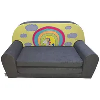 FORTISLINE Kindersitzgruppe Kindersofa "MINI" Kindercouch zum Aufklappen W386 bunt