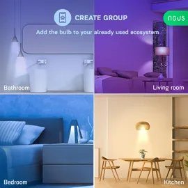 Nous Smarte Glühbirne RGB E27 (P3) 2 St.
