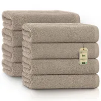Green Mark Textilien NatureMark Handtuchset 50 x 100 cm sand-beige 8 St.