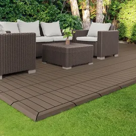 ML-Design WPC Abschlussleiste 38 x 7,5 cm dunkelbraun