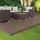 ML-Design WPC Abschlussleiste 38 x 7,5 cm dunkelbraun