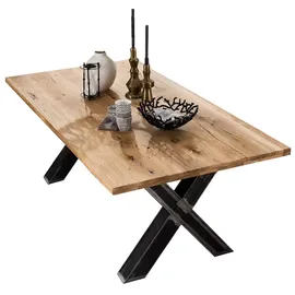 SIT Möbel Esstisch 200 x 75 x 100 cm naturbelassen/schwarz