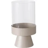 Boltze Windlicht PALLAS Glas Beige