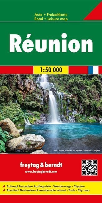 Freytag & Berndt Auto + Freizeitkarte Réunion / La Réunion / Riunione / Reunión  Autokarte 1:50.000  Karte (im Sinne von Landkarte)
