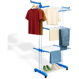 Grafner Grafner® Turmwäscheständer Wäscheständer faltbar Metall weiß