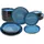 CreaTable Nordic Fjord Tellerset 18-tlg. Blau