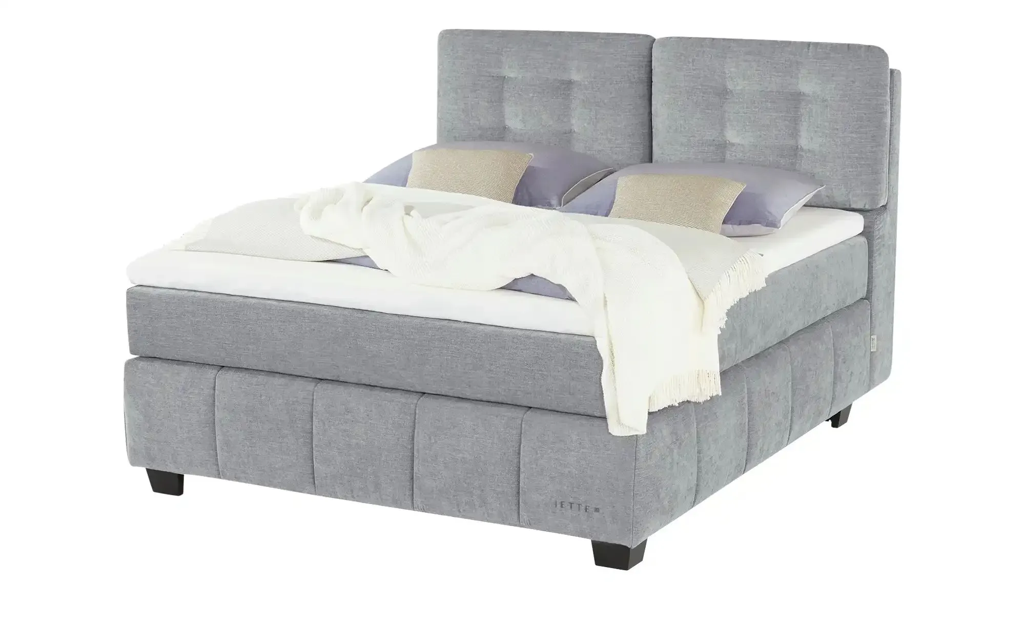 Jette Home Boxspringbett  Jette Pillow , grau , Maße (cm): B: 182 H: 140,5