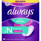 Always Slipeinlagen Daily Fresh Normal, 56 St.