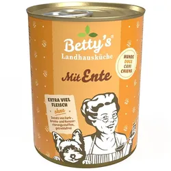 Hunde Nassfutter Betty's Landhausküche Mit Ente