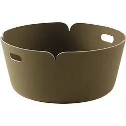 Restore Aufbewahrungskorb rund khaki