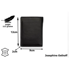Josephine Osthoff Handtaschen-Manufaktur Josephine Osthoff Geldbörse schwarz