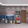 Relaxdays Schwerlastregal Stahl 180 x 90 x 45 cm schwarz