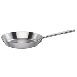 Fiskars Norden Steel Bratpfanne, unbeschichtet, Langlebige Pfanne mit einem Aluminiumkern für ein schnelles Erhitzen, 1 Bratpfanne, Durchmesser: 28 cm