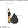 Sitting Point BeanBag Easy 70 x 90 cm grau