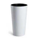 HowHomely Blumentopf Gross Hoch 46 cm mit Pflanzkübel Einsatz 26 cm Durchmesser - Weiß Pflanzkübel Groß aus Kunststoff für Deko Wohnzimmer Garten oder Terrasse