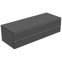 Keuco Waschbeckenunterschrank 2 Auszüge 140 x 38,2 x 53,5 cm Grau