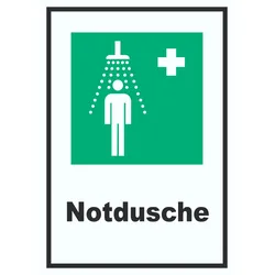 Notdusche Schild A0 (841x1189mm)