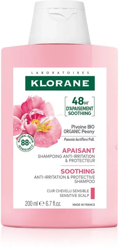 Klorane Peony Soothing Sensitive Hair Scalp Shampoo Shampoo für empfindliche Kopfhaut 200 ml