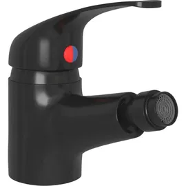 vidaXL Bidet Mischbatterie Einhebelmischer Schwarz 13x12 cm