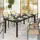 Outsunny Gartentisch 190 x 90 x 74 cm Schwarz