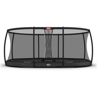 Berg Toys BERG Trampolin Oval 520 cm Inground + grau + Safety Net Deluxe