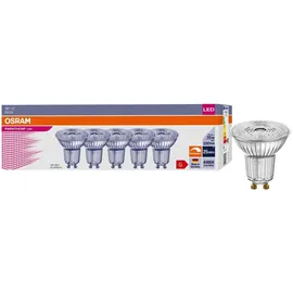 Osram Parathom PAR16 Leuchtmittel mit GU10-Fassung | 5er-Set | Dimmbar | 4000 K,