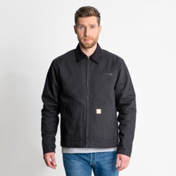 STIER Heavy Work Jacket Padded bci cotton S Black