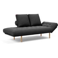 INNOVATION LIVING Schlafsofa Rollo Stem Stoff Grau Charcoal