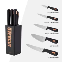 KARACA Overcut Messerset 6-tlg. Stahl
