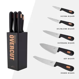KARACA Overcut Messerset 6-tlg. Stahl