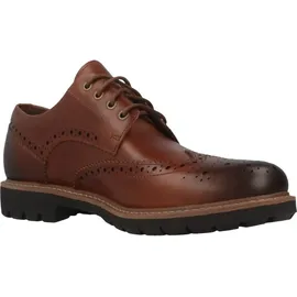 CLARKS Batcombe Wing Derbys, Braun (Dark Tan Lea), 40 EU