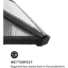 Blumfeldt Pantheon Solid Sky 3 x 4 m Grau/Transparent