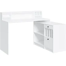 Home Affaire Eckschreibtisch Licia Weiß