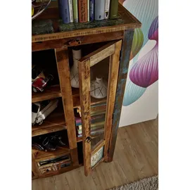 Massivmoebel24 Highboard 115 x 150 x 40 cm Mehrfarbig