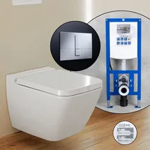 Villeroy & Boch Finion Komplett-SET Wand-WC mit WC-Sitz Weiß