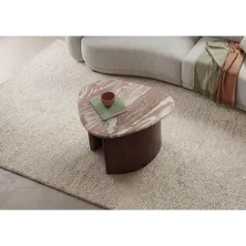 MASSIVMOEBEL24.DE Couchtisch Akazie Braun 70 x 65 x 35 cm