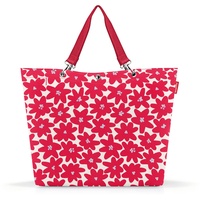 Reisenthel shopper XL daisy red – Geräumige Shopping Bag und edle Handtasche in einem – Aus wasserabweisendem Material