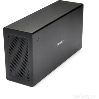 Startech StarTech.com Thunderbolt 3 PCIe Erweiterungsgehäuse, Externes Gehäuse mit einem PCI Express Slot, PCIe Box für Laptops/Desktops/All-In-Ones, 5K/4K Ausgang über TB3/DP Ports, TAA konform (TB31PCIEX16)