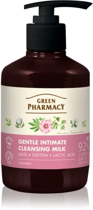 Green Pharmacy Oats & Cotton Milch für die intime Hygiene 370 ml